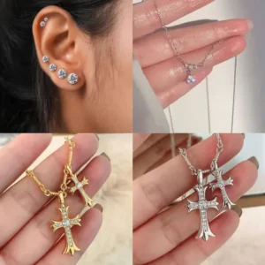 💎💎DIYSTAR™ Lymphatic Magnetic Therapy Cross Design Diamond Necklace