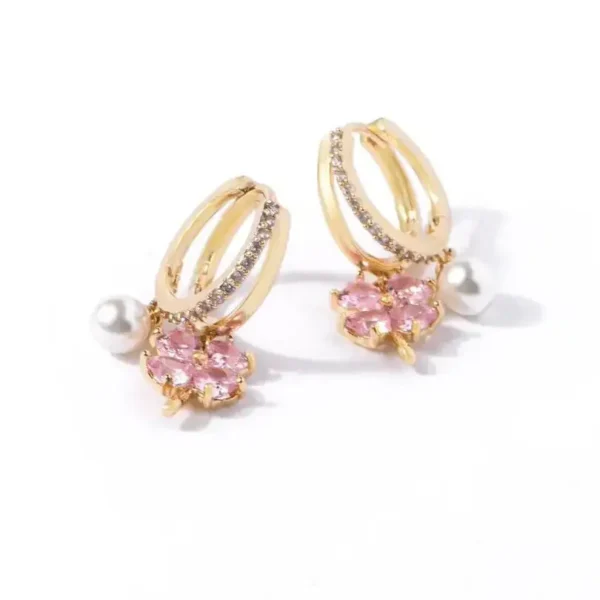 🔥LAST DAY SALE-80% OFF)DIYSTAR™ Four-Leaf Clover Lymphvity Magne Therapy Germanium Earrings