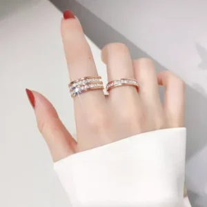 (🔥LAST DAY SALE-80%OFF) DIYSTAR 💖 Lymphatic Magnetic Therapy Diamond Ring