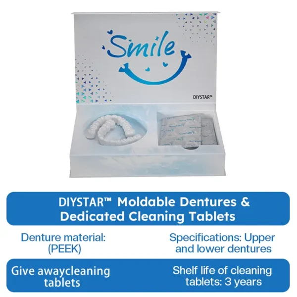 Official Store | DIYSTAR™ Moldable Dentures🧑🏽‍⚕️Obtain American Dental Association (ADA) Certification ✅