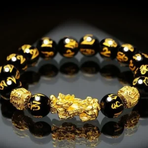 🔥🎉DIYSTAR Pi Xiu Obsidian Bracelet – Unlock Wealth & Attract Good Fortune