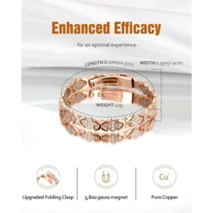 Diystar®  Pure Copper Magnetic Bracelet with 3800 Gauss Effective Magnets Outdoorfun