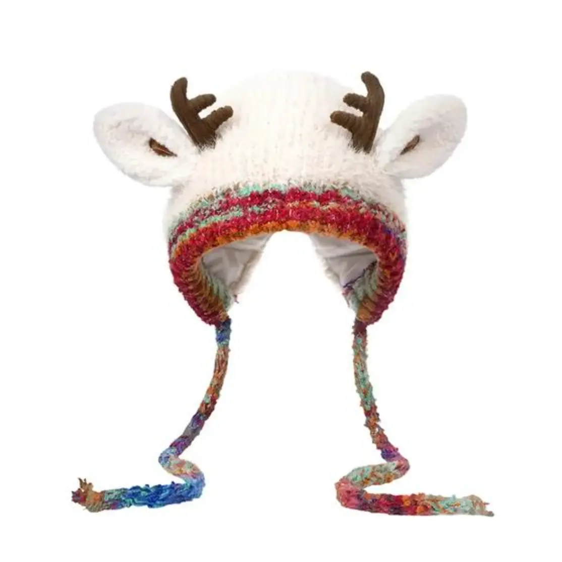 DIYSTAR™ Fluffy Winter Antler Hat - Stay Warm & Cute All Winter + Converts Into a Storage Bag